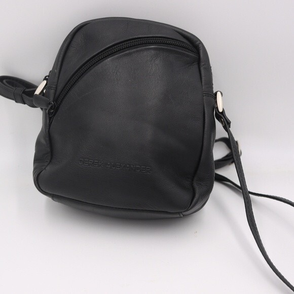 Derek Alexander Black Mini Bag Cross Body Purse - Picture 2 of 9